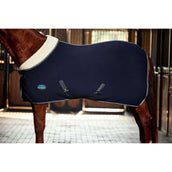 Weatherbeeta Coperta in Pile Sherpa Cooler Standard Neck Blu marino/Carbone