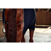 Weatherbeeta Coperta in Pile Sherpa Cooler Standard Neck Blu marino/Carbone