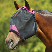 Weatherbeeta Maschera per Mosche Comfitec Deluxe Durable Mesh Nero/Viola