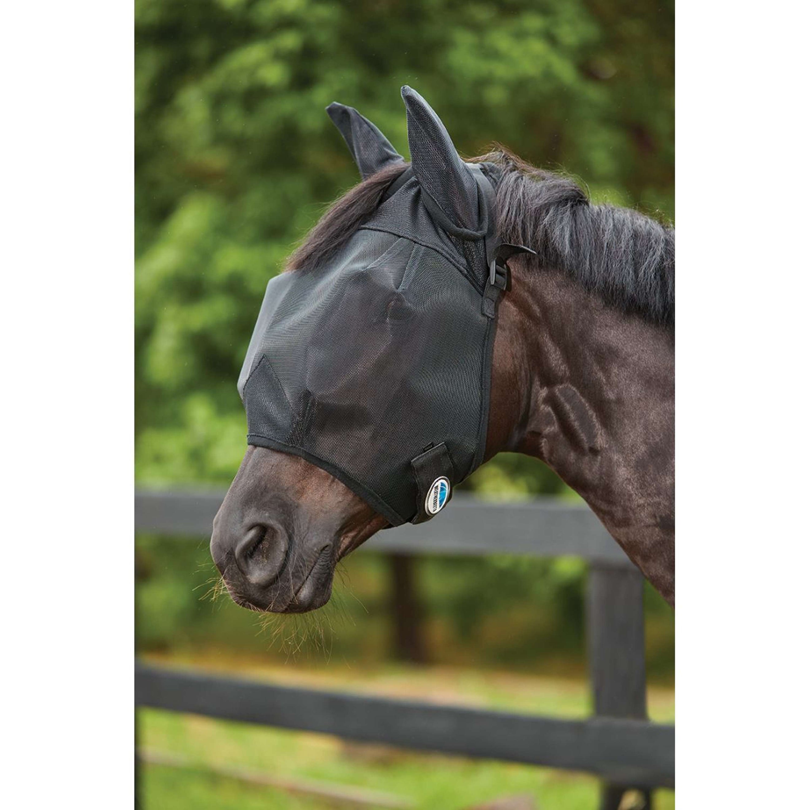 WeatherBeeta Maschera per Mosche ComFiTec Double Dart Deluxe con Orecchie Nero
