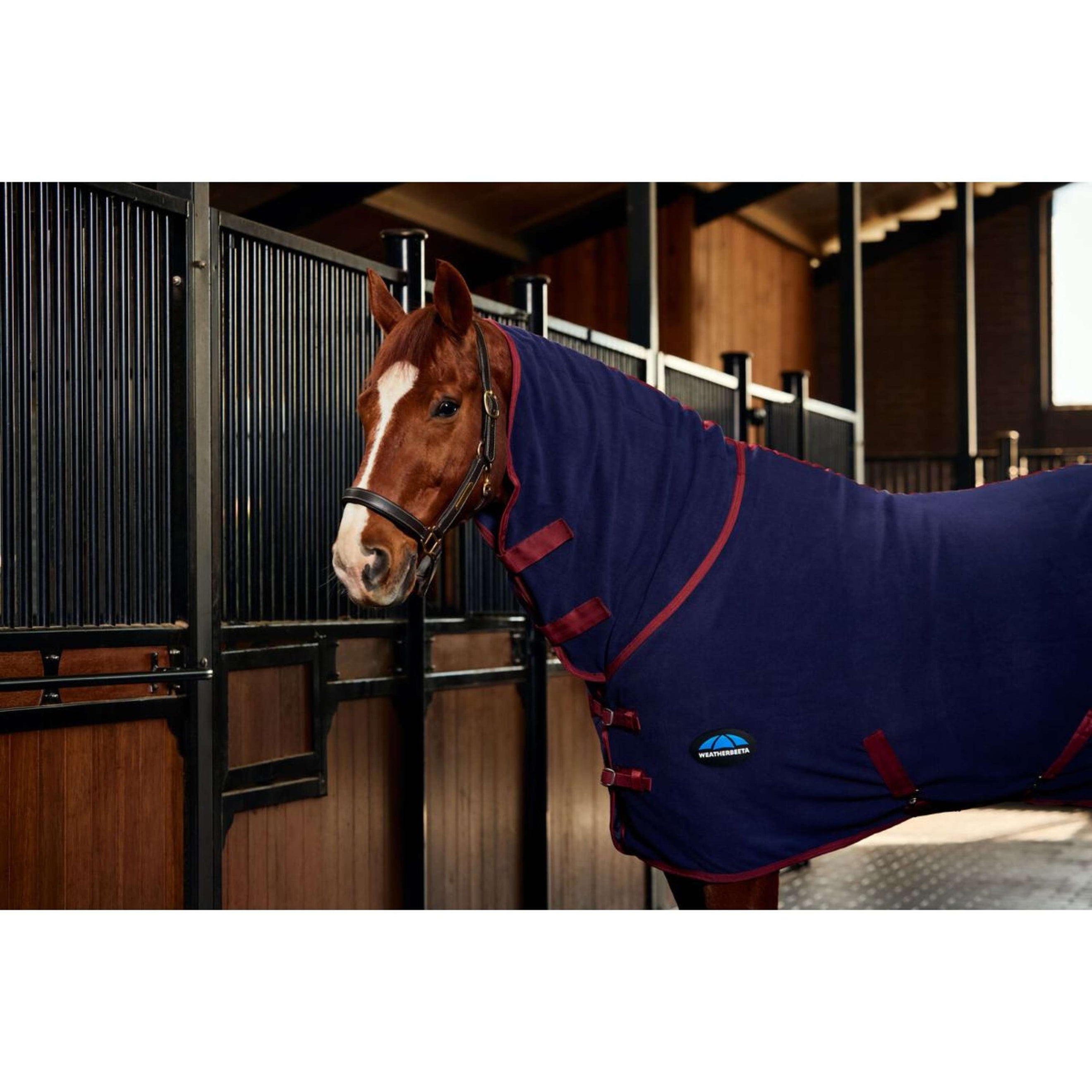 WeatherBeeta Coperta in Pile Anti-Static Cooler Combo Neck Navy/Burgundy