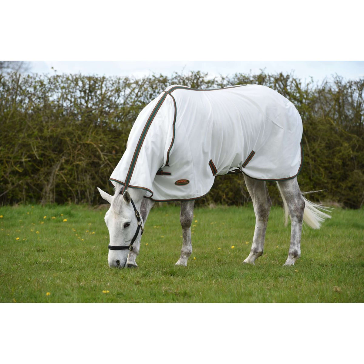 WeatherBeeta Coperta Antimosche ComFiTec Tyro Mesh Combo Neck White/Green/Burnt Orange