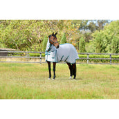 WeatherBeeta Coperta Antimosche ComFiTec Zephyr Plus Mesh Combo Neck Silver/Teal Green/Stone