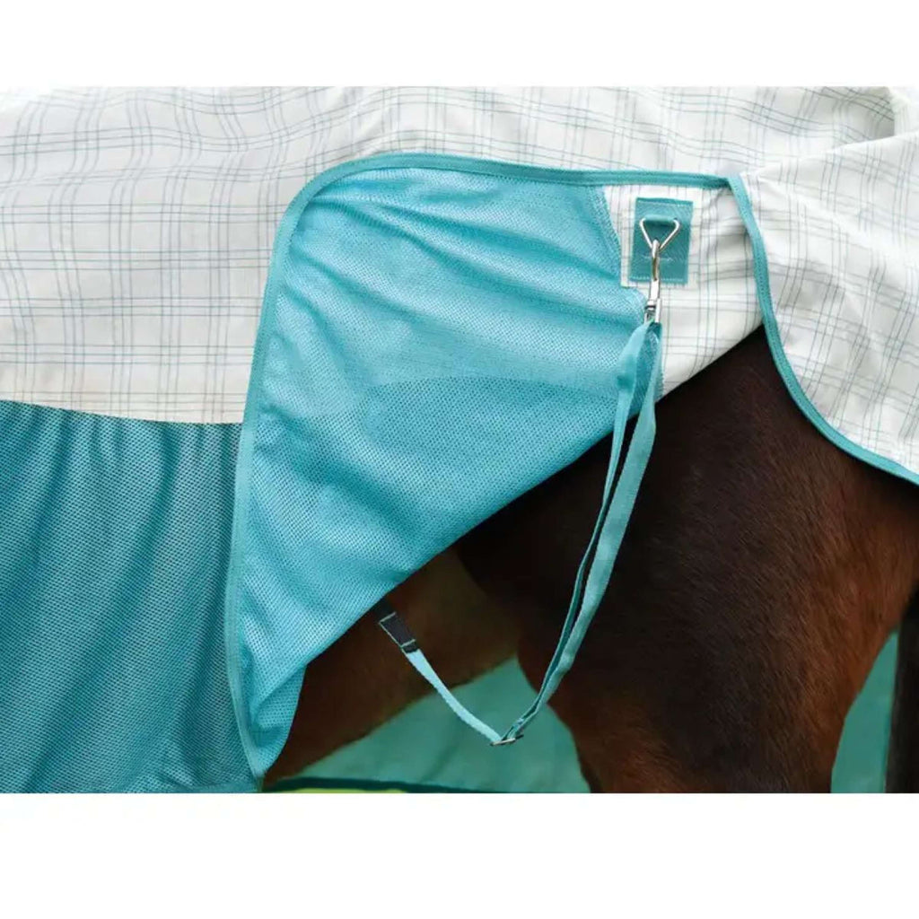 WeatherBeeta Cooler Cotton Airstream II Detach-A-Neck Bianco/menta