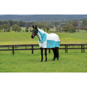 WeatherBeeta Cooler Cotton Airstream II Detach-A-Neck Bianco/menta