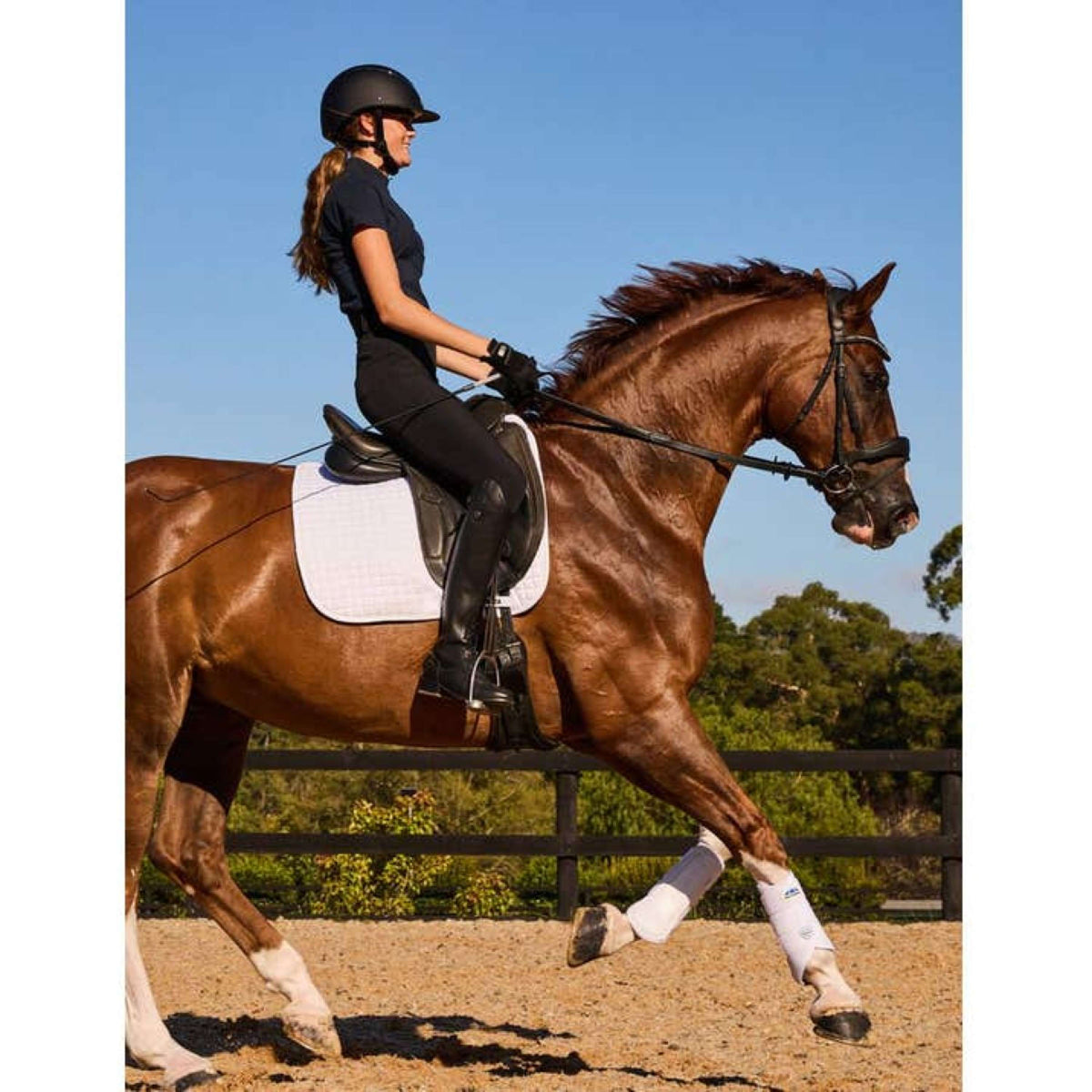 Weatherbeeta Sottosella Prime Air-Tec Dressage Bianco