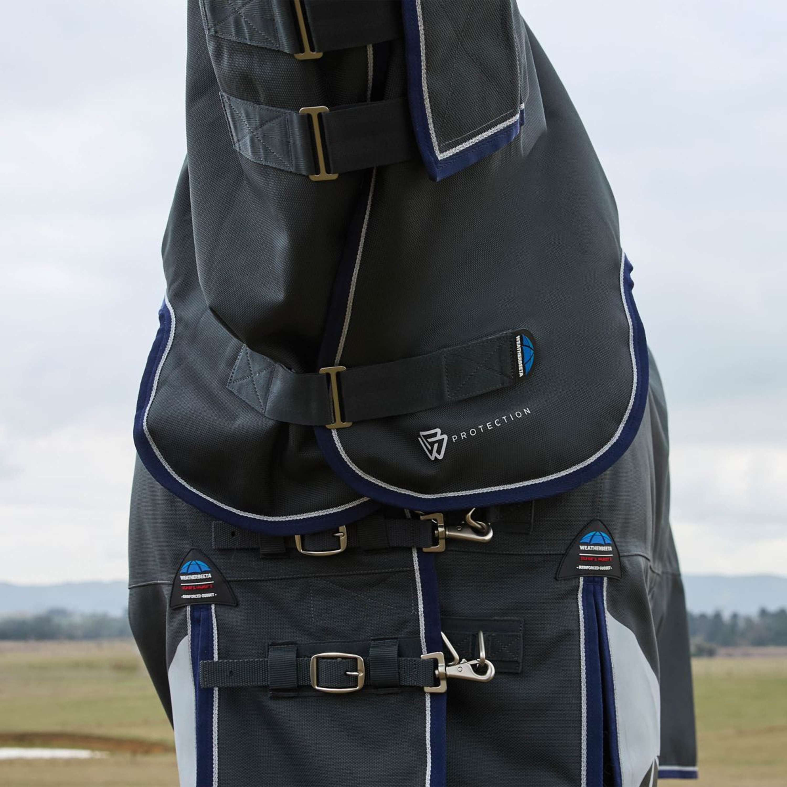 WeatherBeeta ComFiTec Ultra Turnout Detach-A-Neck 360g Carbone