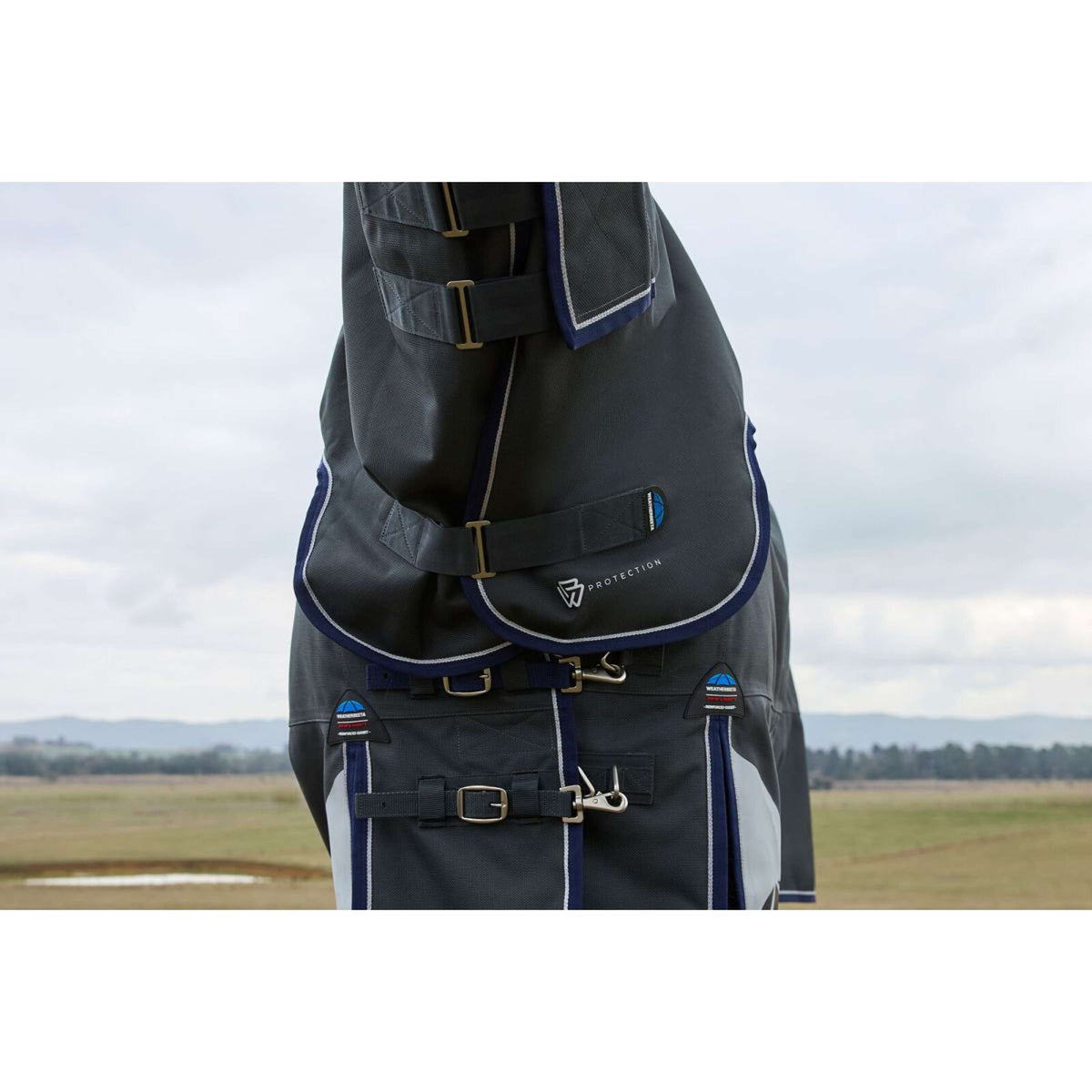 WeatherBeeta ComFiTec Ultra Turnout Detach-A-Neck 220 g Carbone