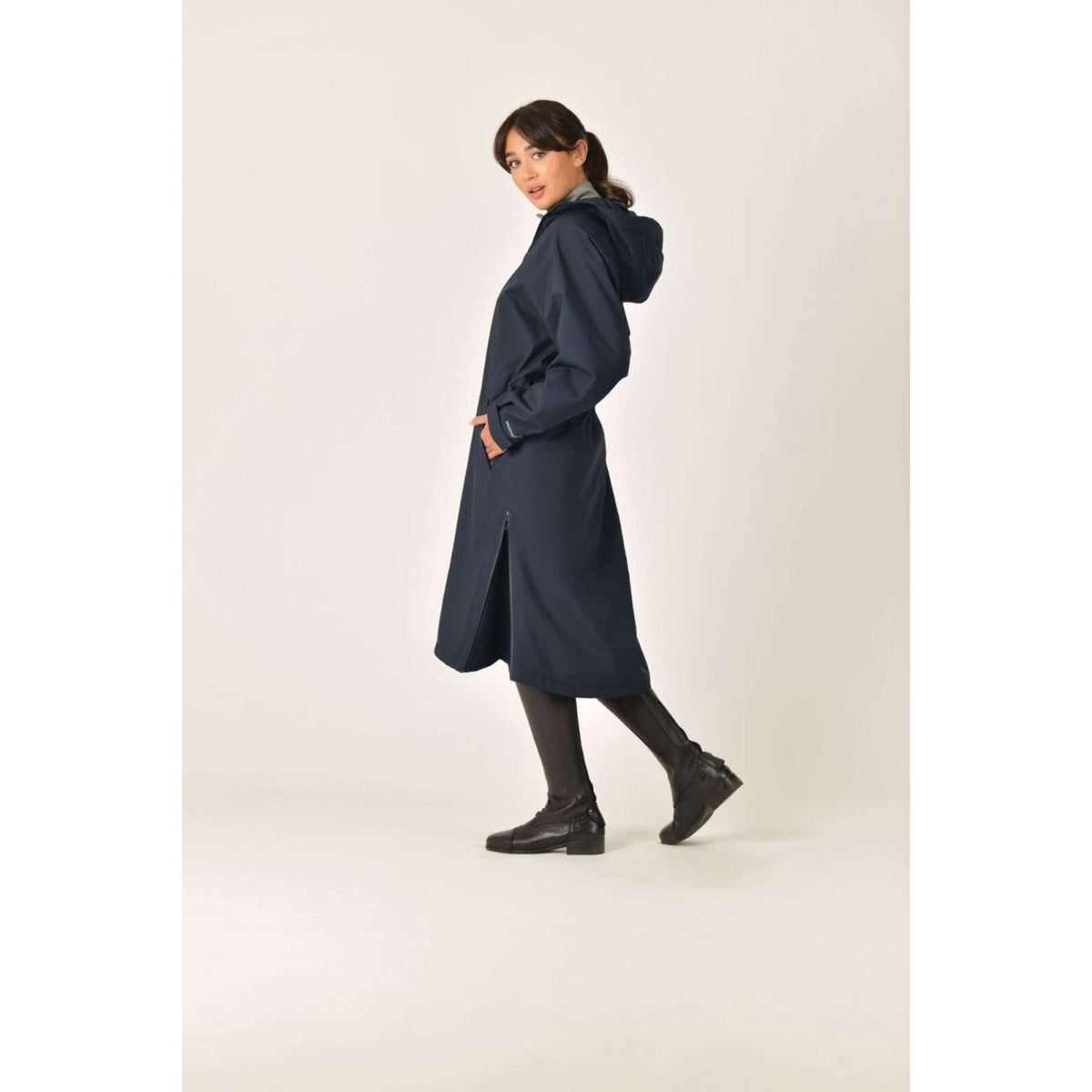 Weatherbeeta Cappotto Lungo All Weather Field Navy