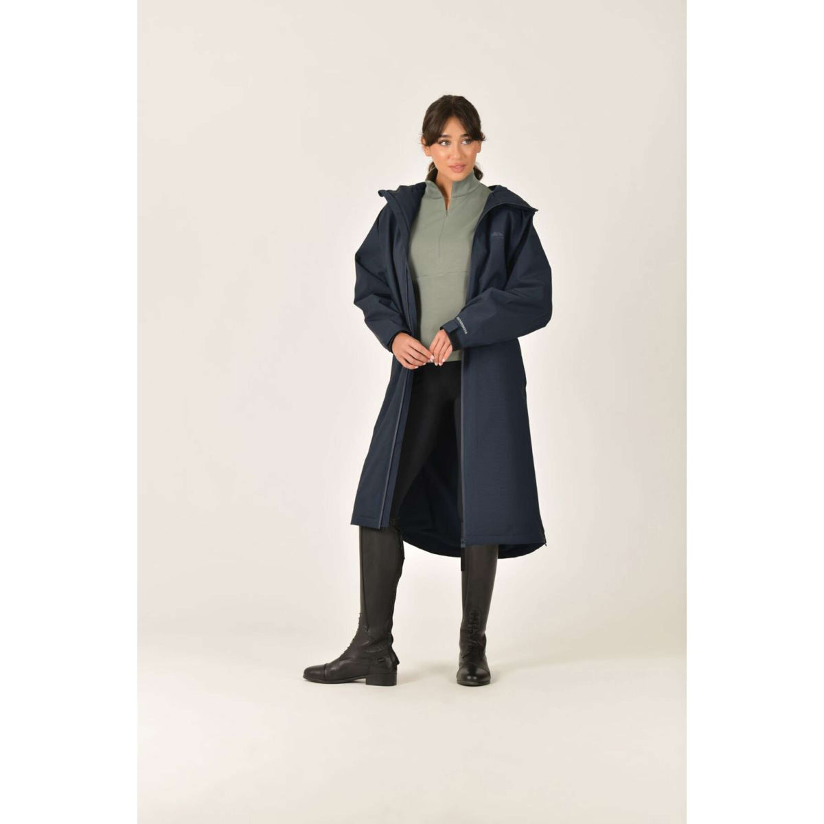 Weatherbeeta Cappotto Lungo All Weather Field Navy