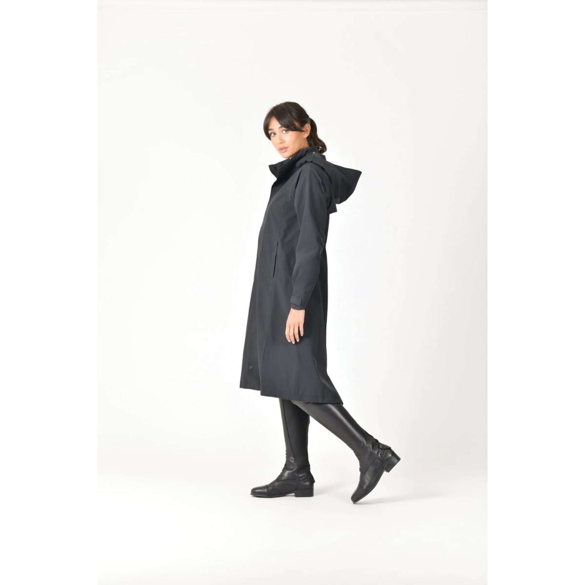 Weatherbeeta Cappotto Lungo Windbreaker Longline Nero