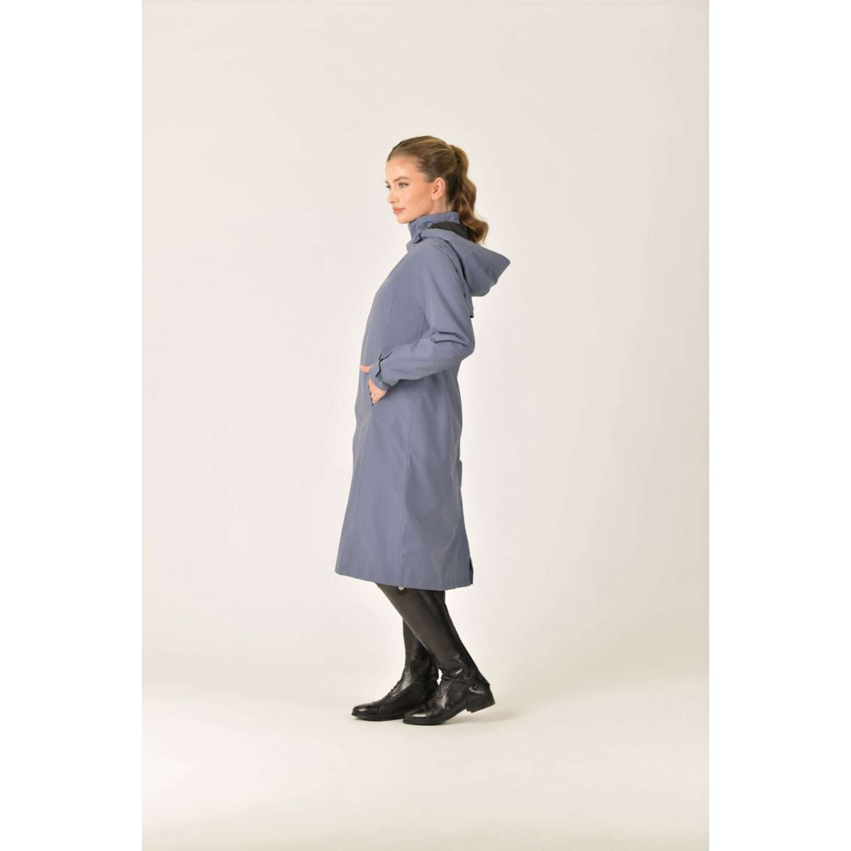 Weatherbeeta Cappotto Lungo Windbreaker Longline Slate Blue