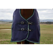 Weatherbeeta Comfitec Plus Dynamic Turnout High Neck 100g Navy/Forest Green