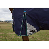 Weatherbeeta Comfitec Plus Dynamic Turnout High Neck 220 g Navy/Forest Green