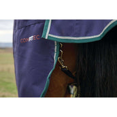 Weatherbeeta Comfitec Plus Dynamic Turnout High Neck 220 g Navy/Forest Green