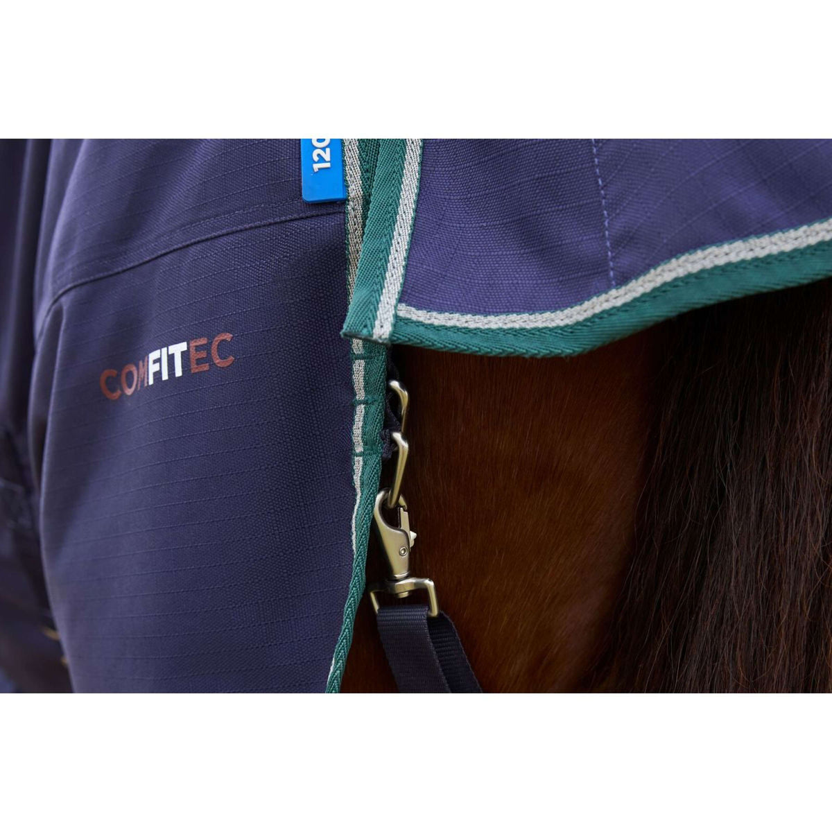 Weatherbeeta Comfitec Plus Dynamic Turnout 220 g Navy/Forest Green
