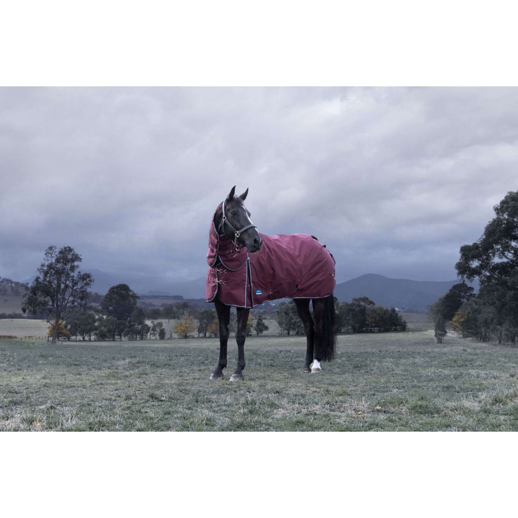WeatherBeeta ComFiTec Essential Turnout Detach-A-Neck 220 g Borgogna/Marina