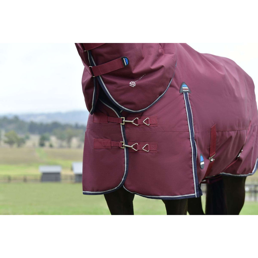 WeatherBeeta ComFiTec Essential Turnout Detach-A-Neck 220 g Borgogna/Marina
