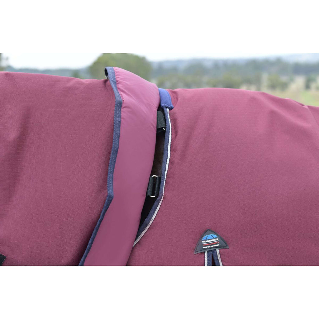WeatherBeeta ComFiTec Essential Turnout Detach-A-Neck 220 g Borgogna/Marina