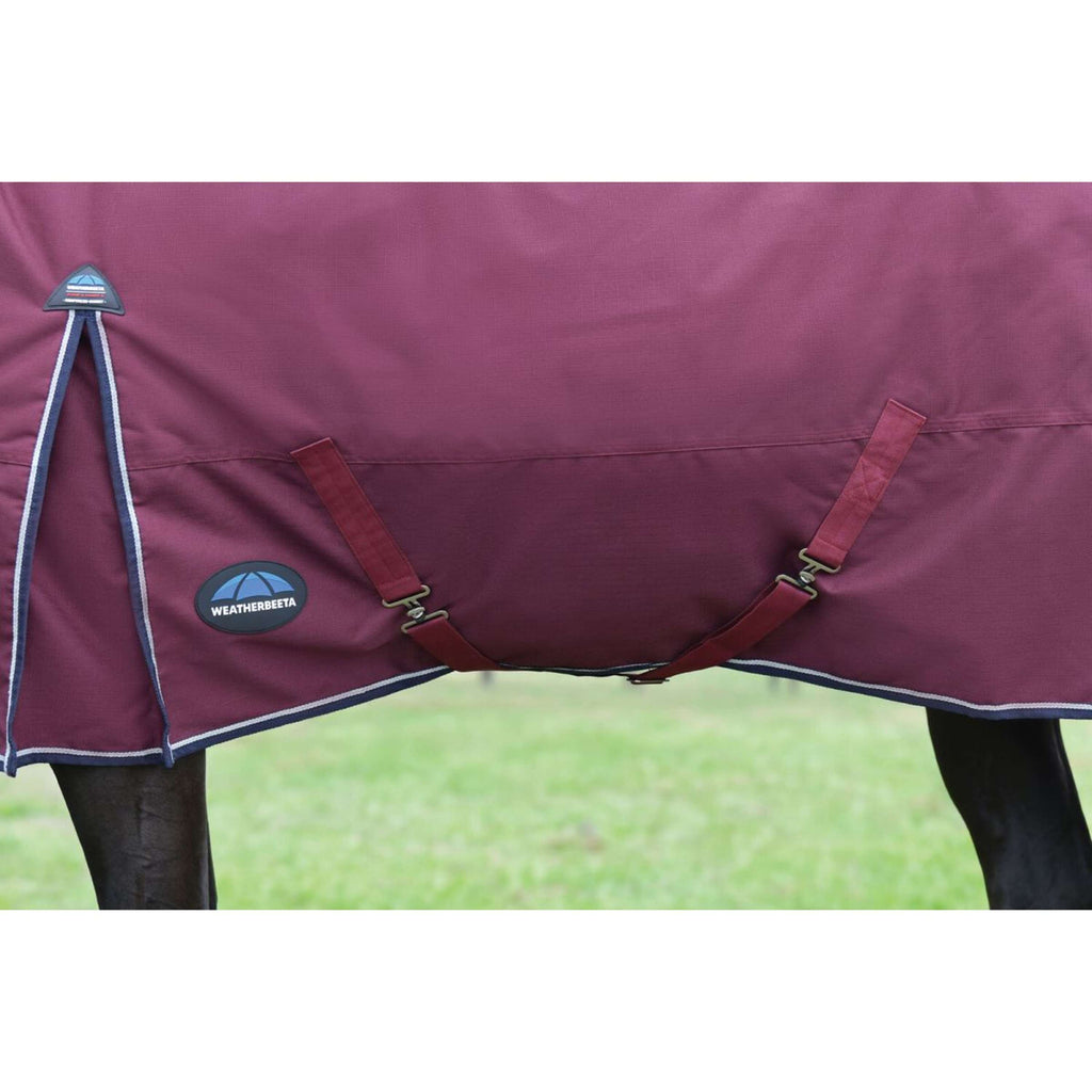 WeatherBeeta ComFiTec Essential Turnout Detach-A-Neck 220 g Borgogna/Marina