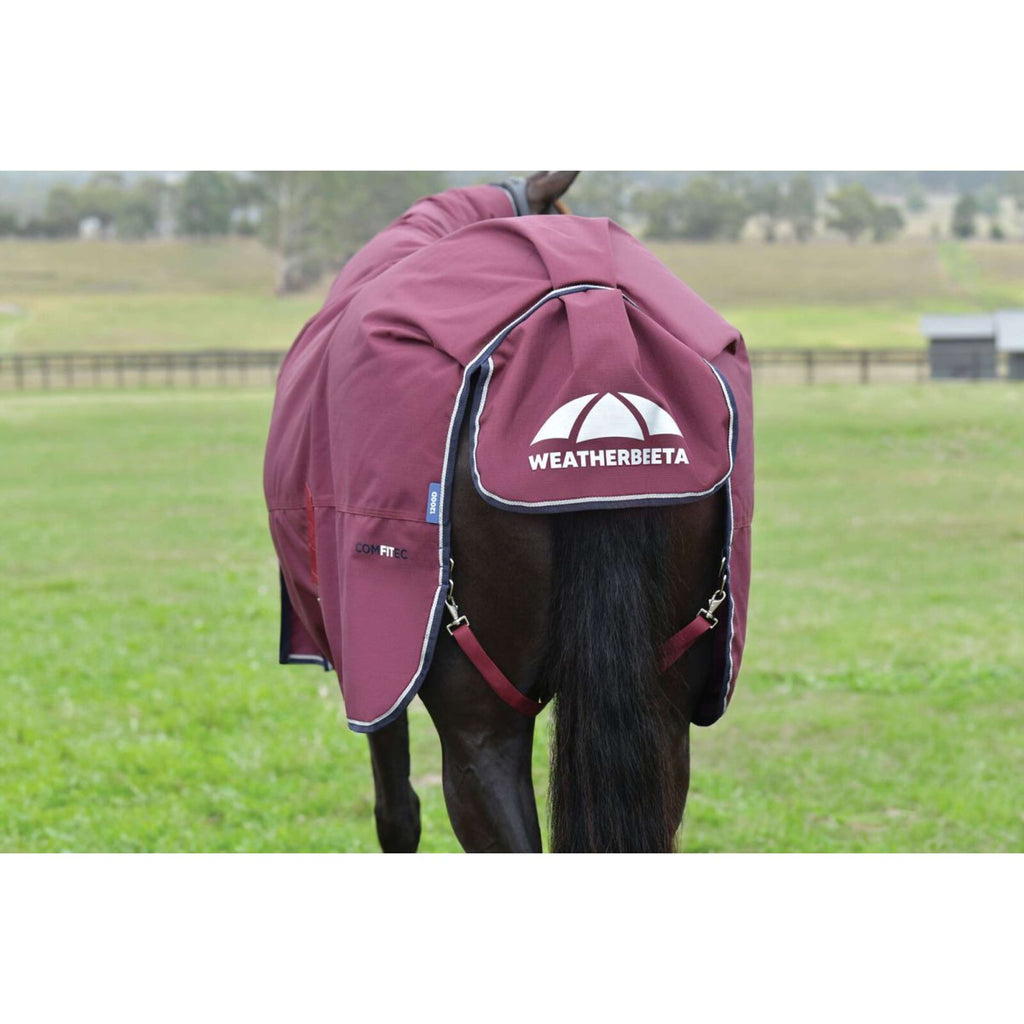 WeatherBeeta ComFiTec Essential Turnout Detach-A-Neck 220 g Borgogna/Marina