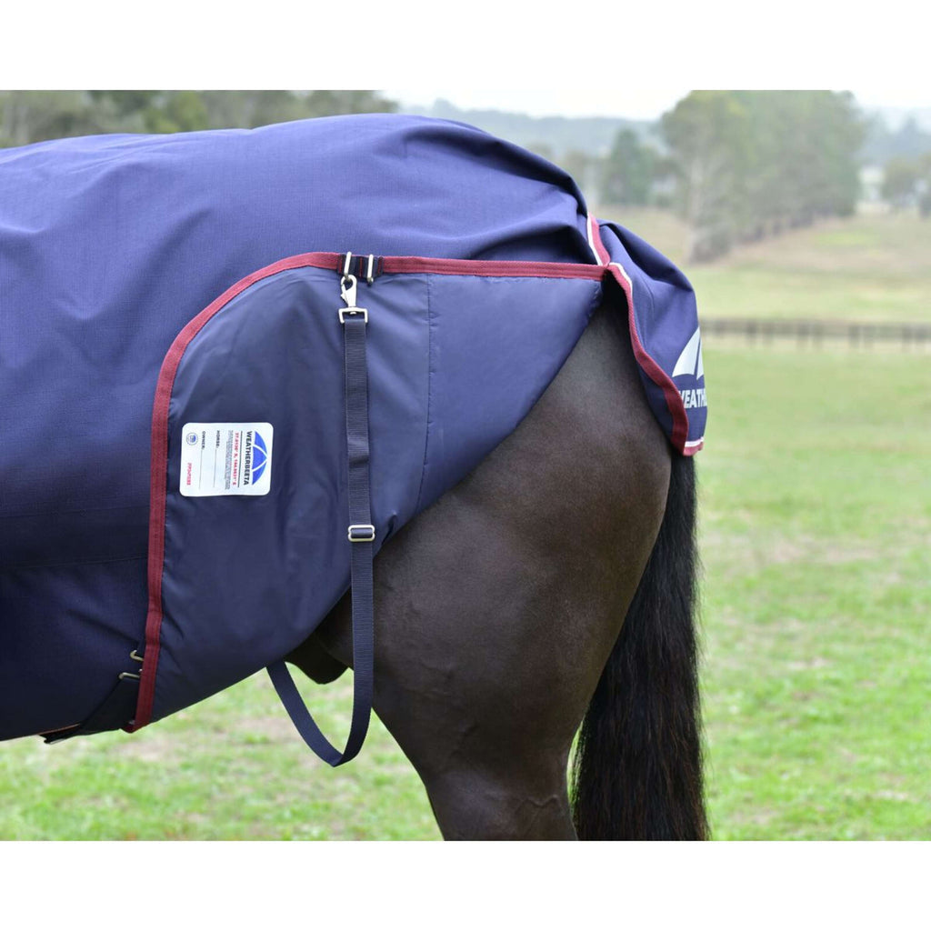 WeatherBeeta ComFiTec Essential Turnout Detach-A-Neck 220 g Navy/Burgundy