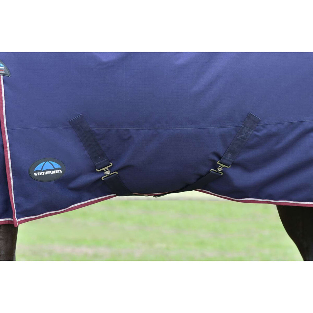 WeatherBeeta ComFiTec Essential Turnout Detach-A-Neck 220 g Navy/Burgundy