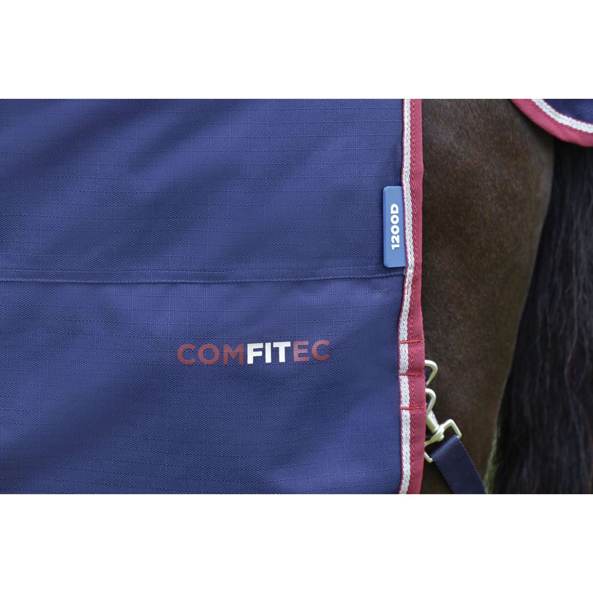 Weatherbeeta Comfitec Essential Turnout 0g Navy/Burgundy