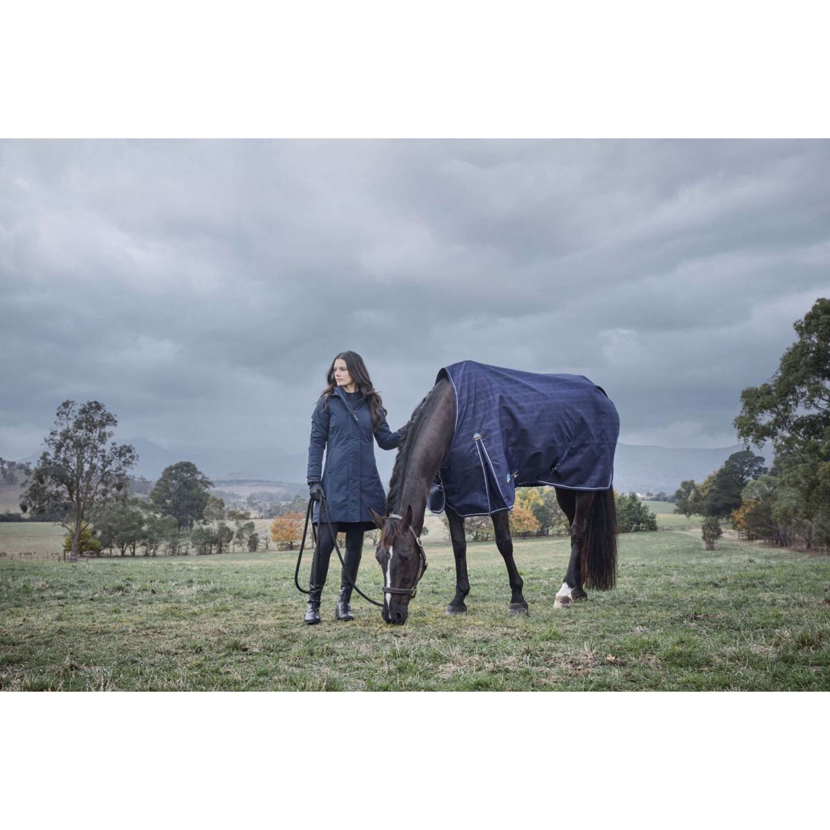 WeatherBeeta ComFiTec Prelim Turnout 220 g Navy Embossed Plaid