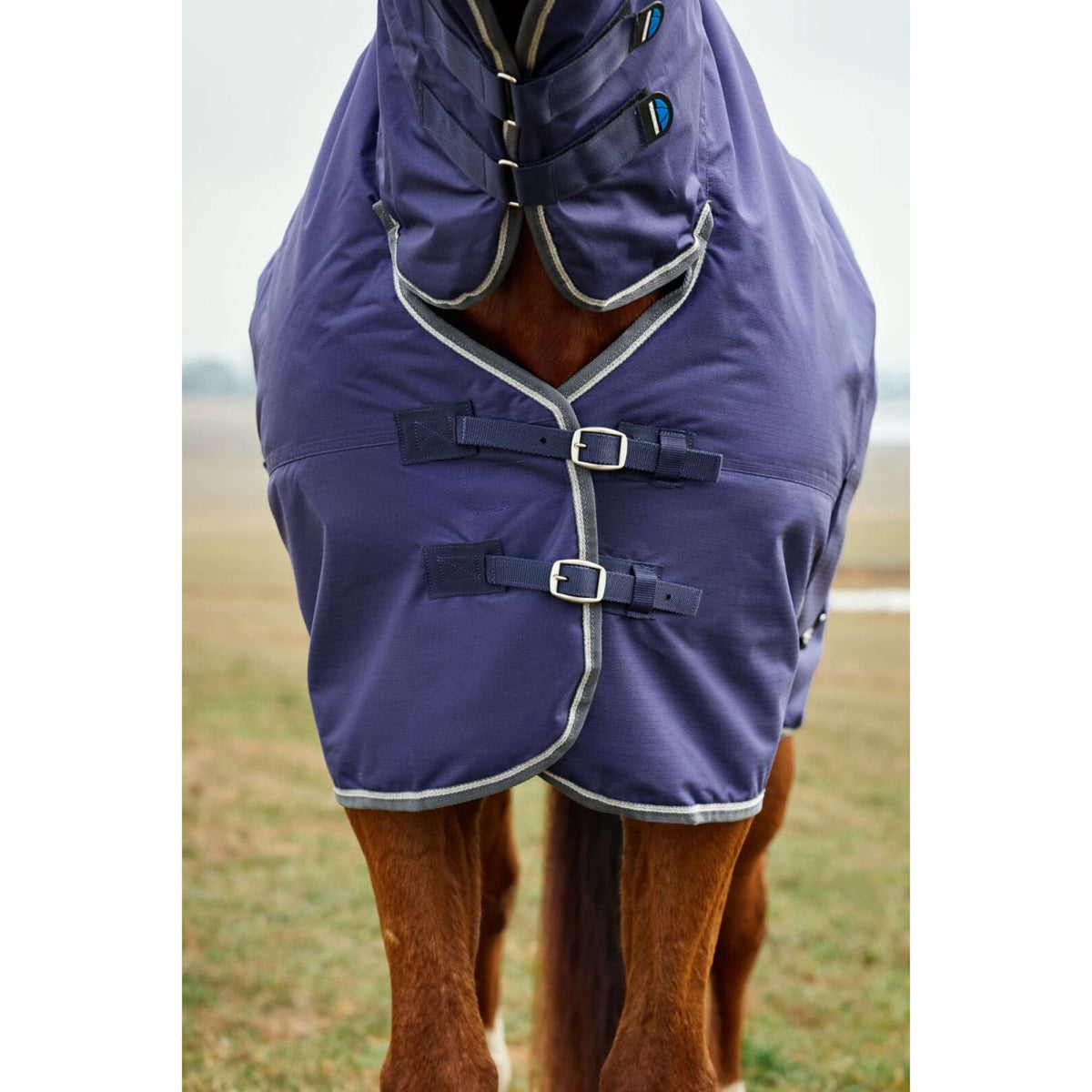 Weatherbeeta Comfitec Tyro Turnout Combo Neck 220 g Blu marino/Carbone