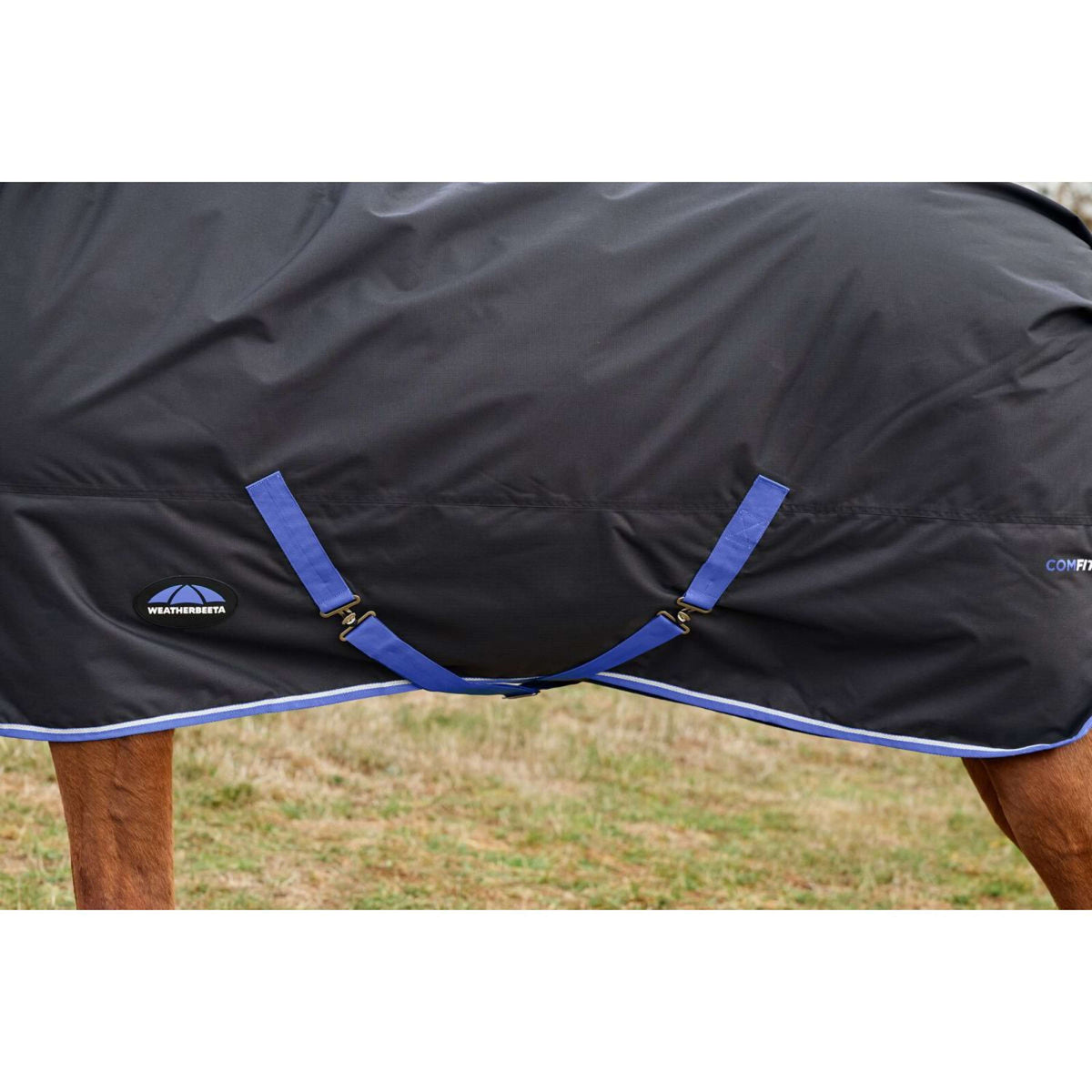 Weatherbeeta Comfitec Tyro Turnout Standard Neck 220 g Nero/Cobalto