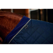 WeatherBeeta Coperta da scuderia ComFiTec 100D Diamond Quilt Detach-A-Neck 220 g Blu marino/Carbone