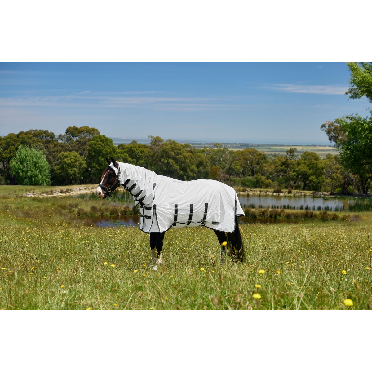 WeatherBeeta Coperta per Eczema ComFiTec Sweet Itch Combo Bianco/Charcoal