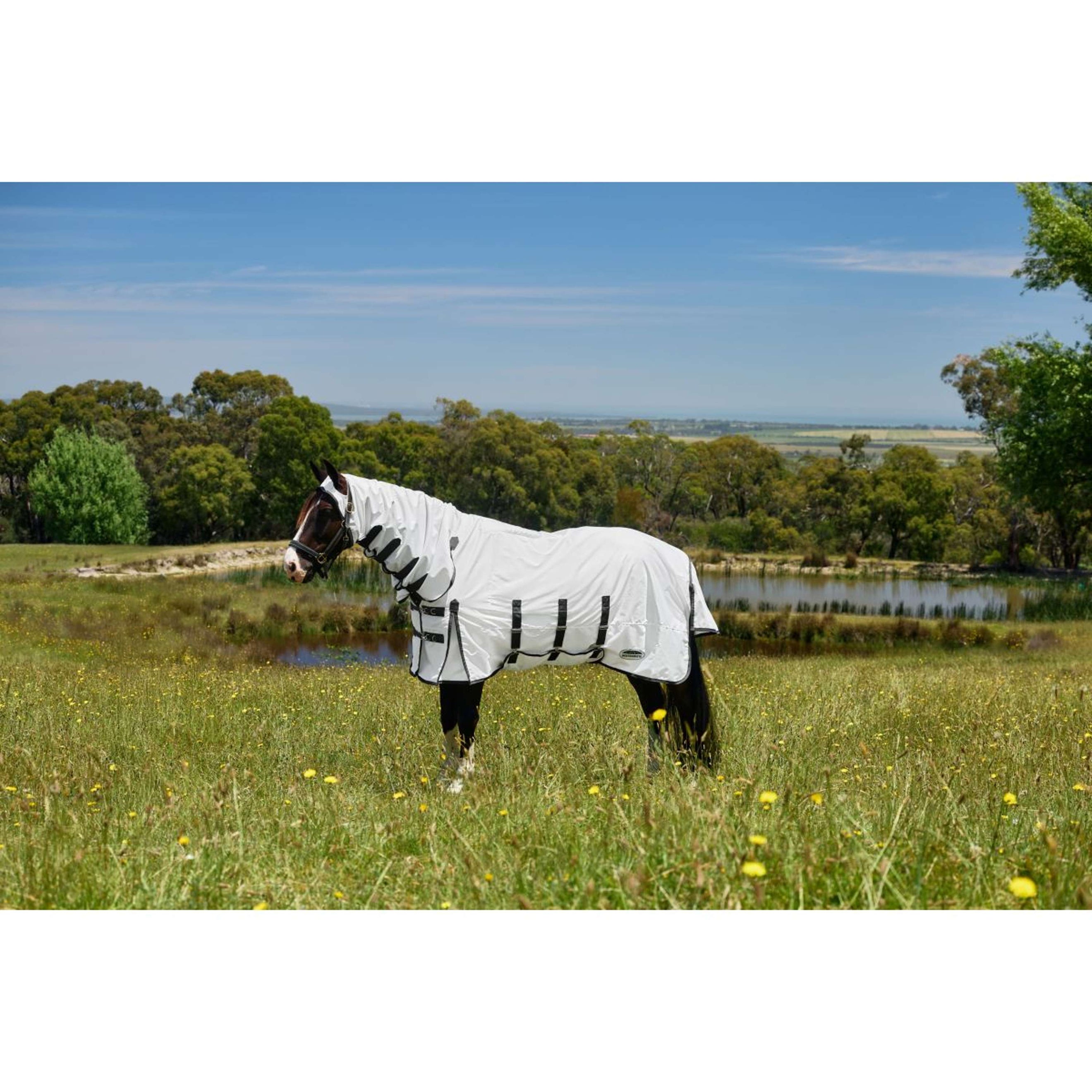 WeatherBeeta Coperta per Eczema ComFiTec Sweet Itch Combo Bianco/Charcoal