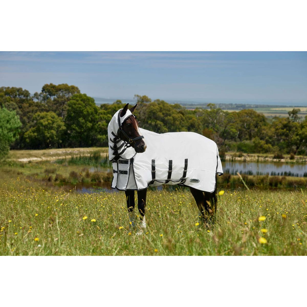 WeatherBeeta Coperta per Eczema ComFiTec Sweet Itch Combo Bianco/Charcoal