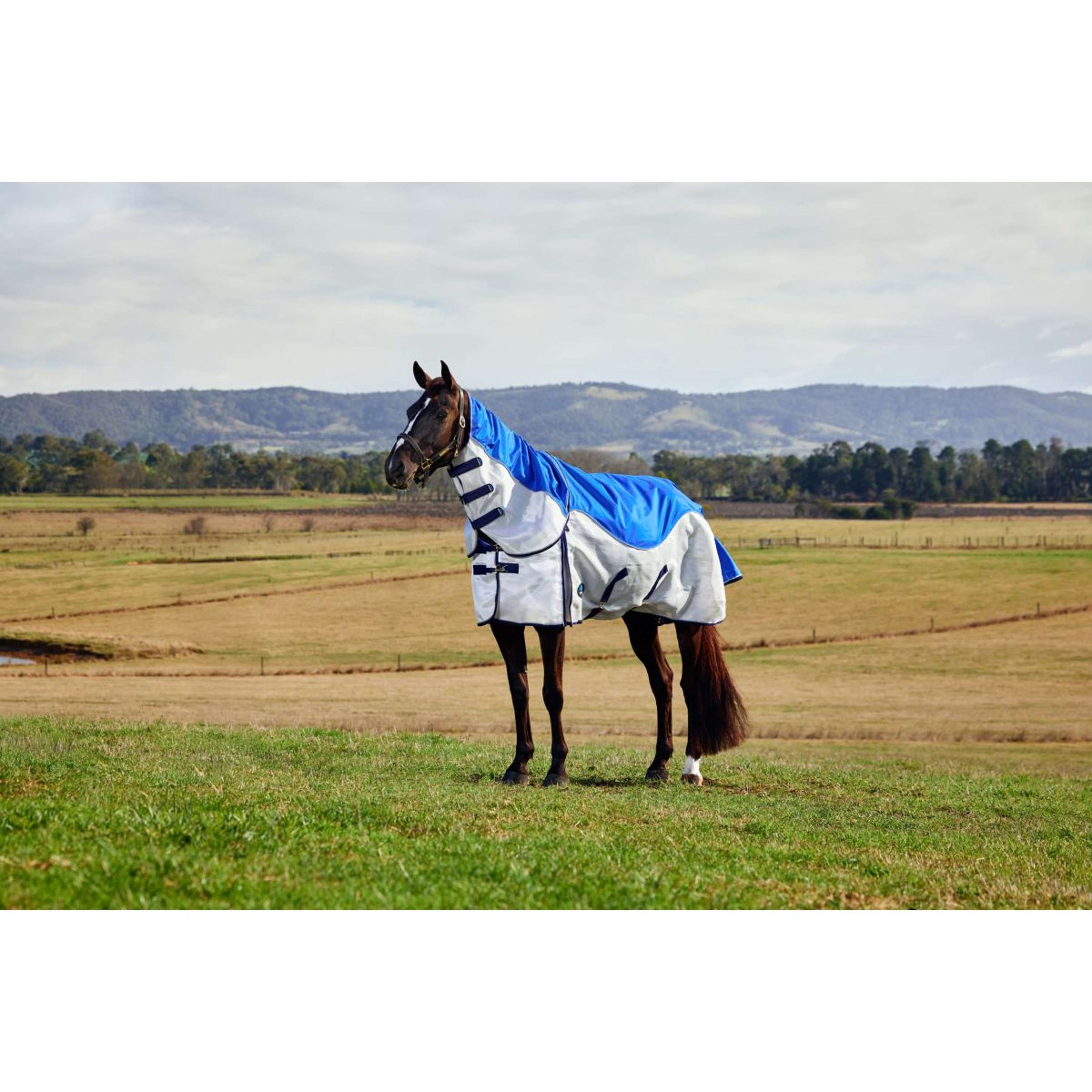 WeatherBeeta ComFiTec Duo Shield Deatch-A-Neck Blu/Argento/Navy