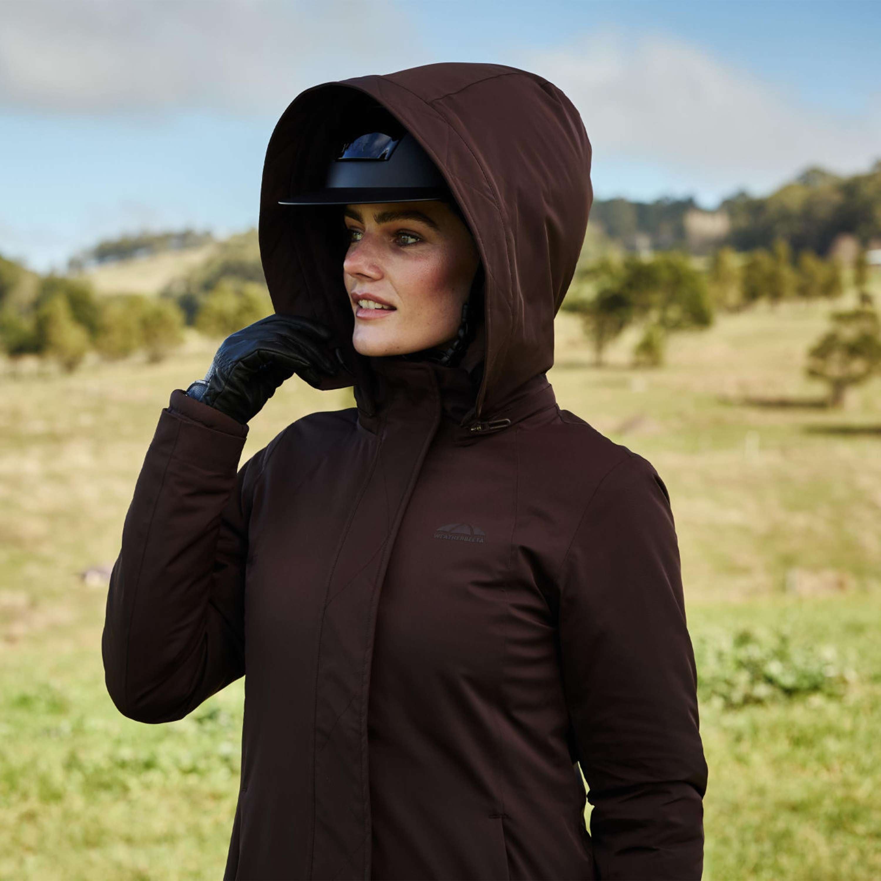 WeatherBeeta Cappotto Lungo Protect Waterproof Insulated Longline Espresso