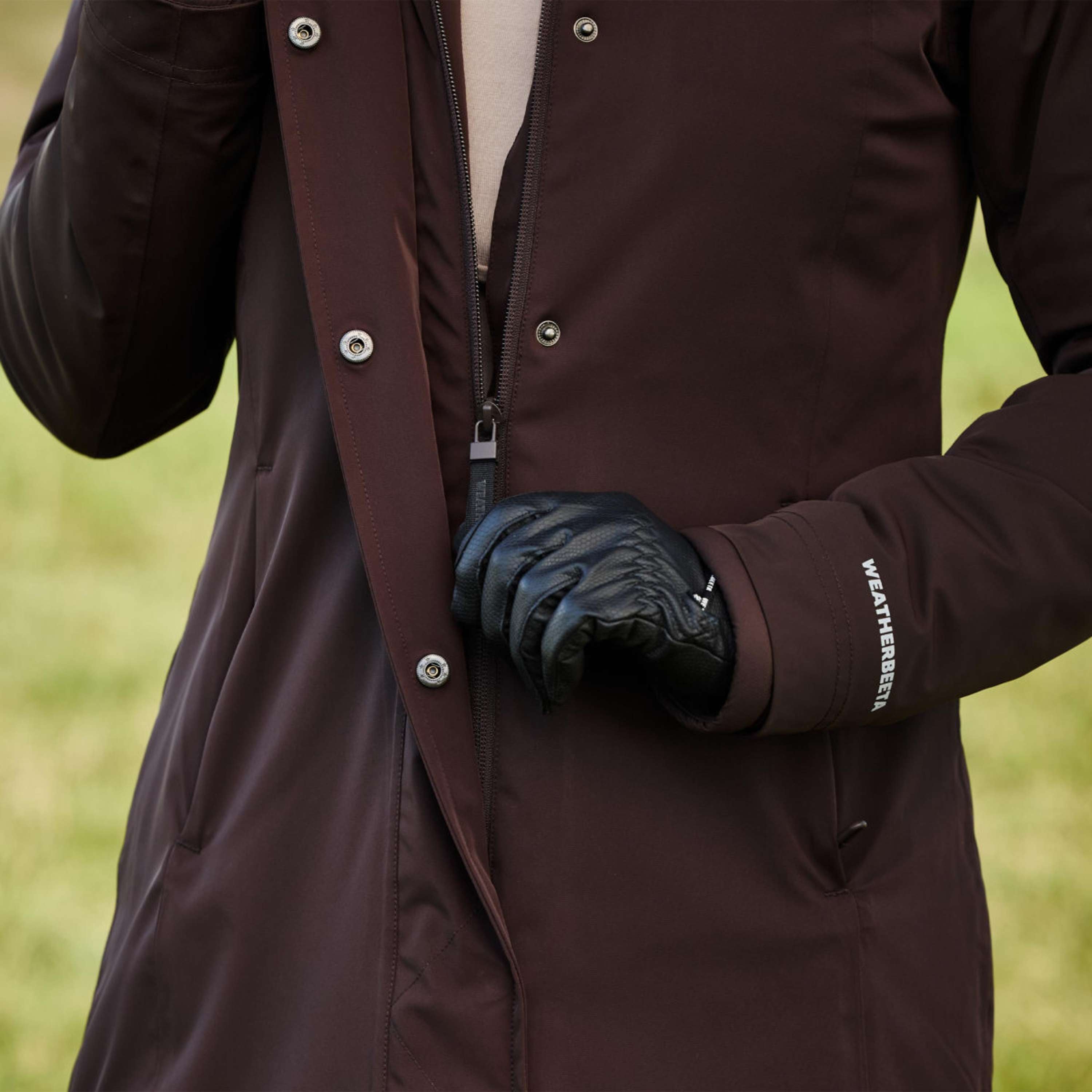 WeatherBeeta Cappotto Lungo Protect Waterproof Insulated Longline Espresso