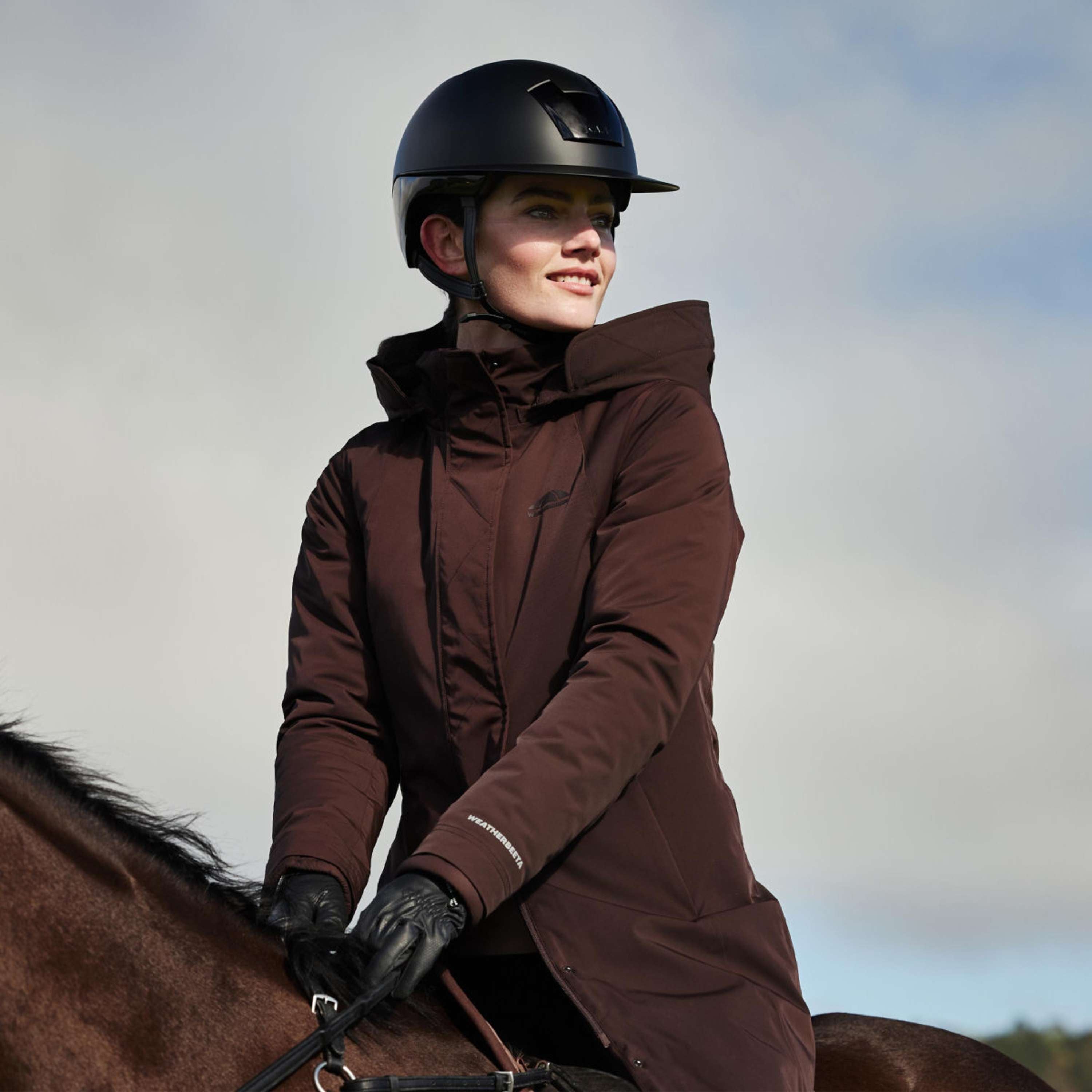 WeatherBeeta Cappotto Lungo Protect Waterproof Insulated Longline Espresso