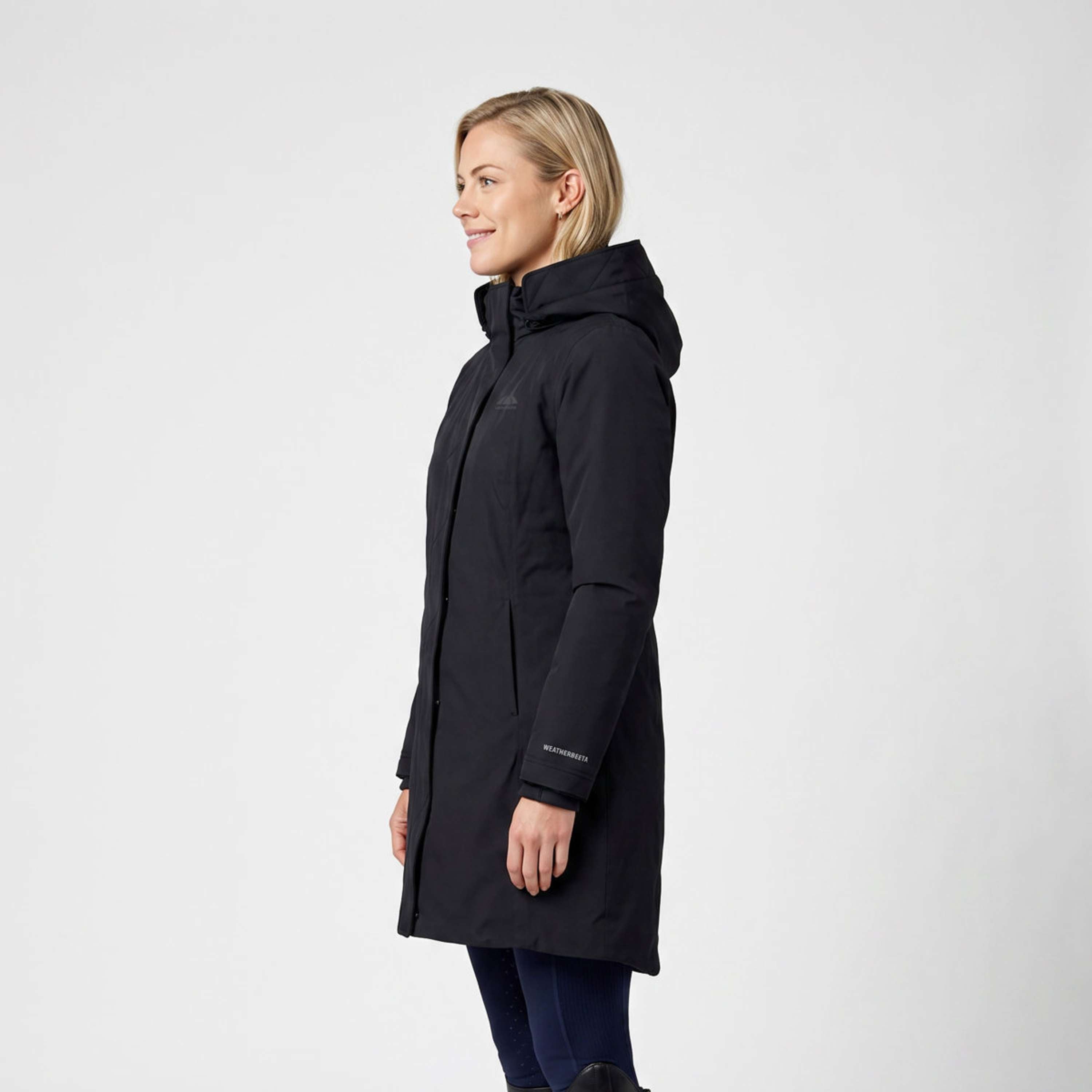WeatherBeeta Cappotto Lungo Protect Waterproof Insulated Longline Nero