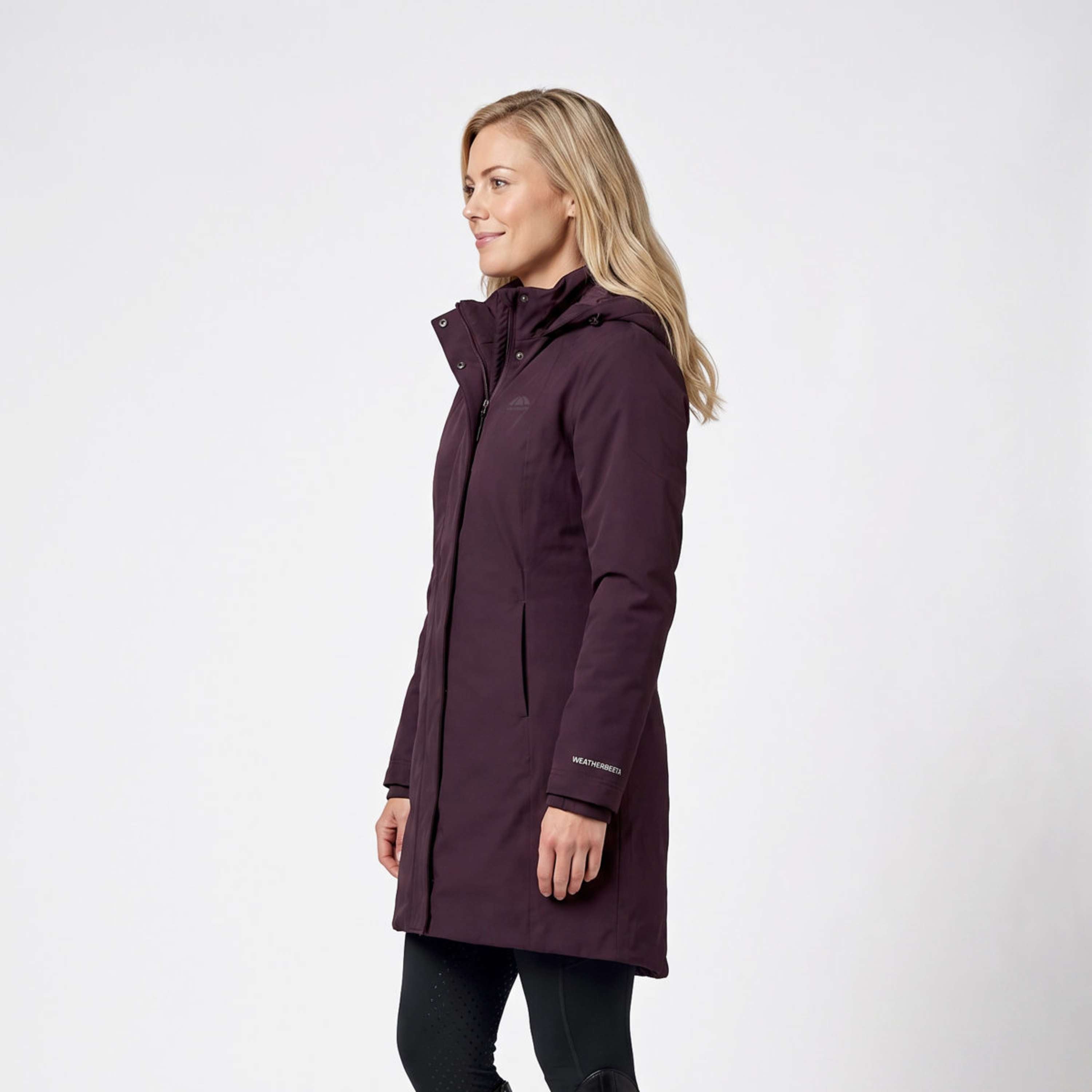 WeatherBeeta Cappotto Lungo Protect Waterproof Insulated Longline Blackberry