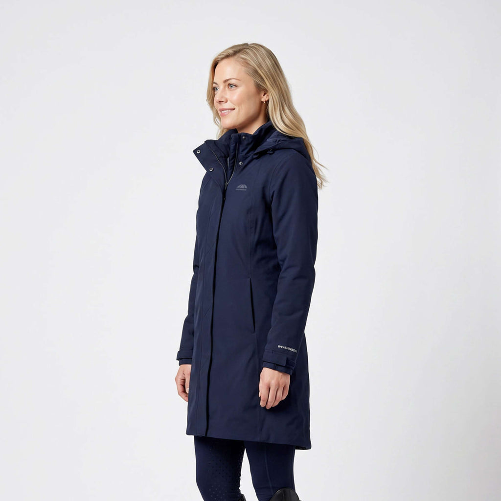 WeatherBeeta Cappotto Lungo Protect Waterproof Insulated Longline Navy