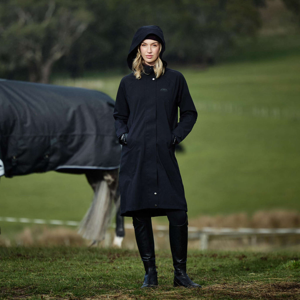 WeatherBeeta Cappotto Lungo Windbreaker Reflective Longline Nero