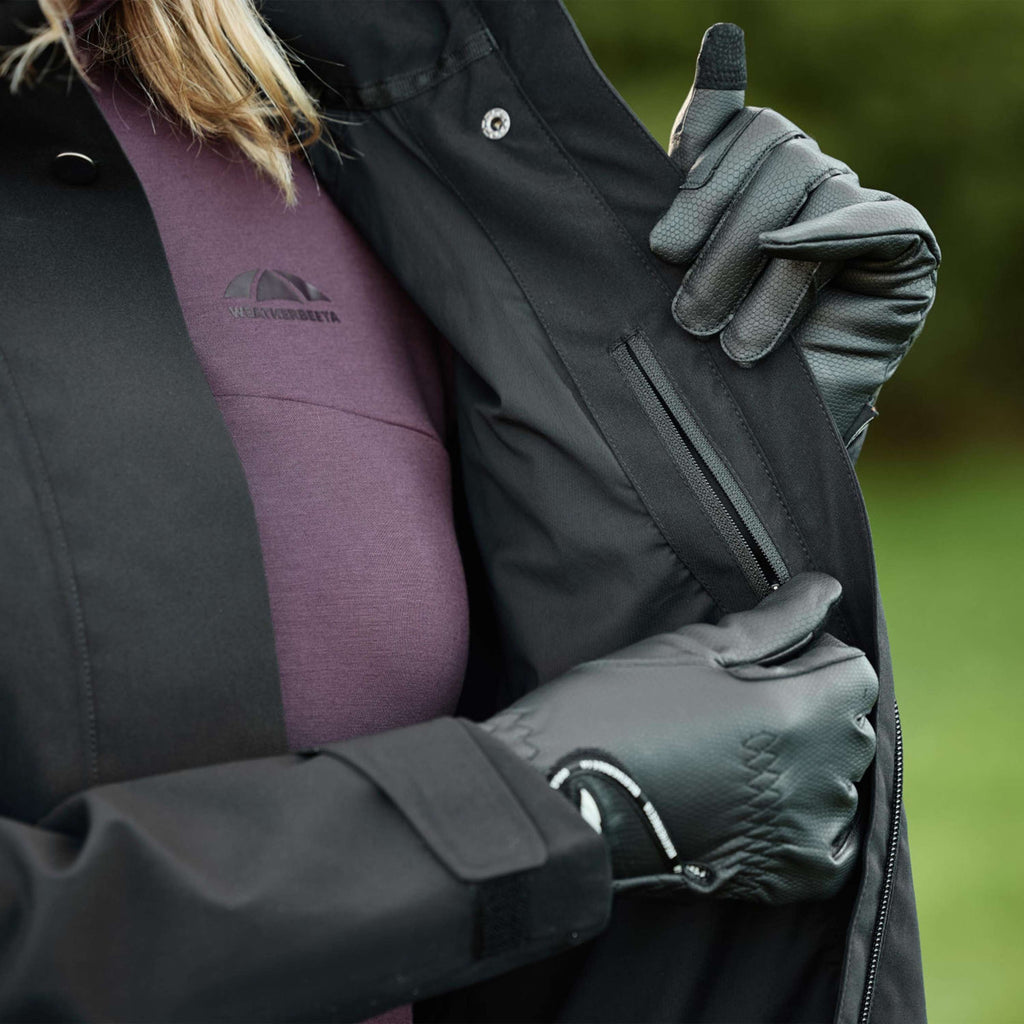 WeatherBeeta Cappotto Lungo Windbreaker Reflective Longline Nero