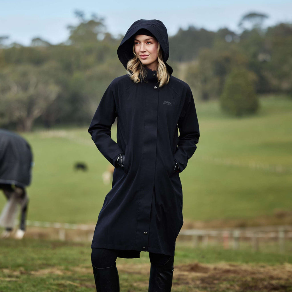 WeatherBeeta Cappotto Lungo Windbreaker Reflective Longline Nero