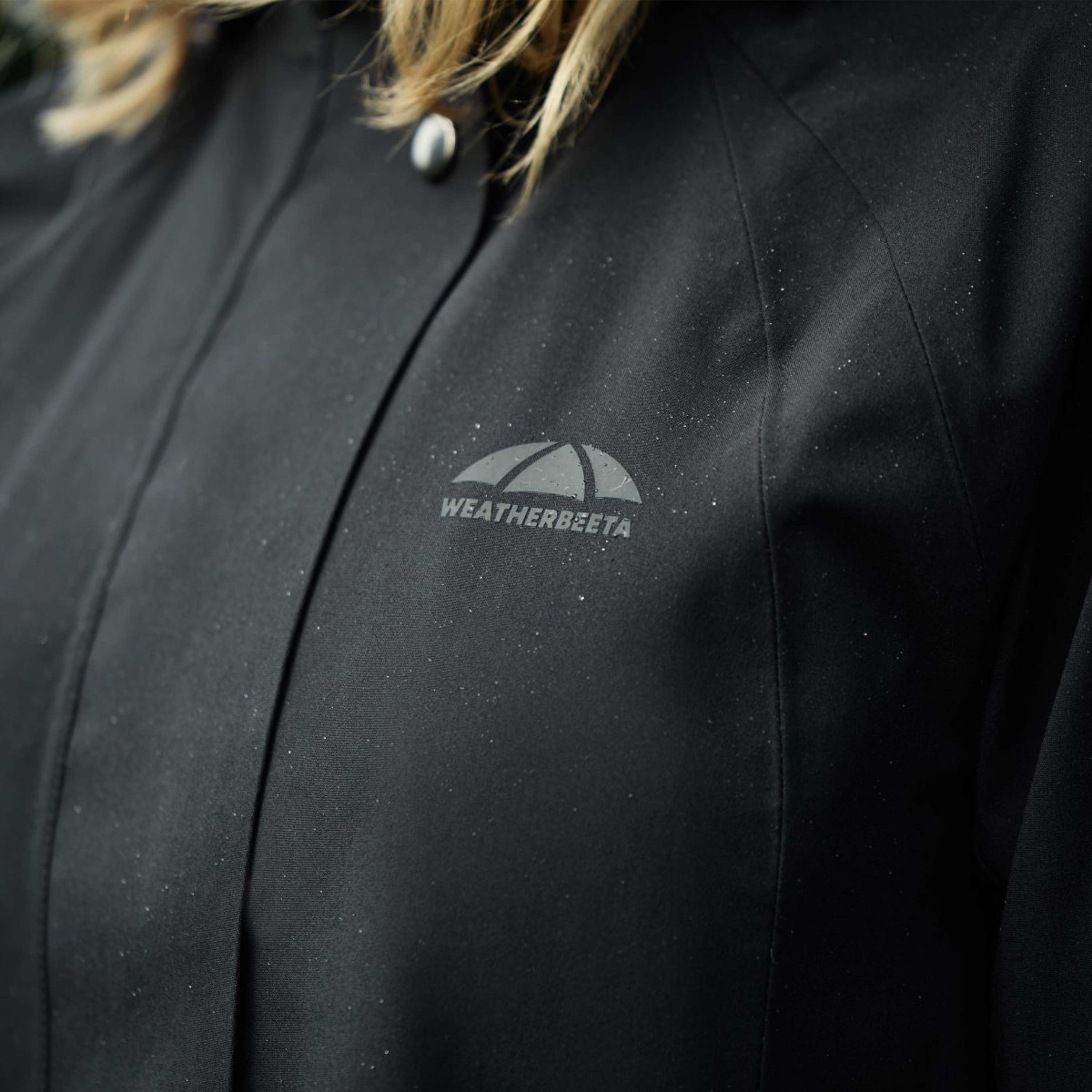 WeatherBeeta Cappotto Lungo Windbreaker Reflective Longline Nero
