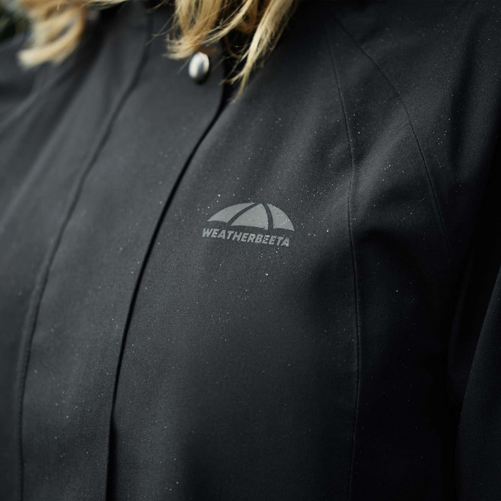 WeatherBeeta Cappotto Lungo Windbreaker Reflective Longline Nero