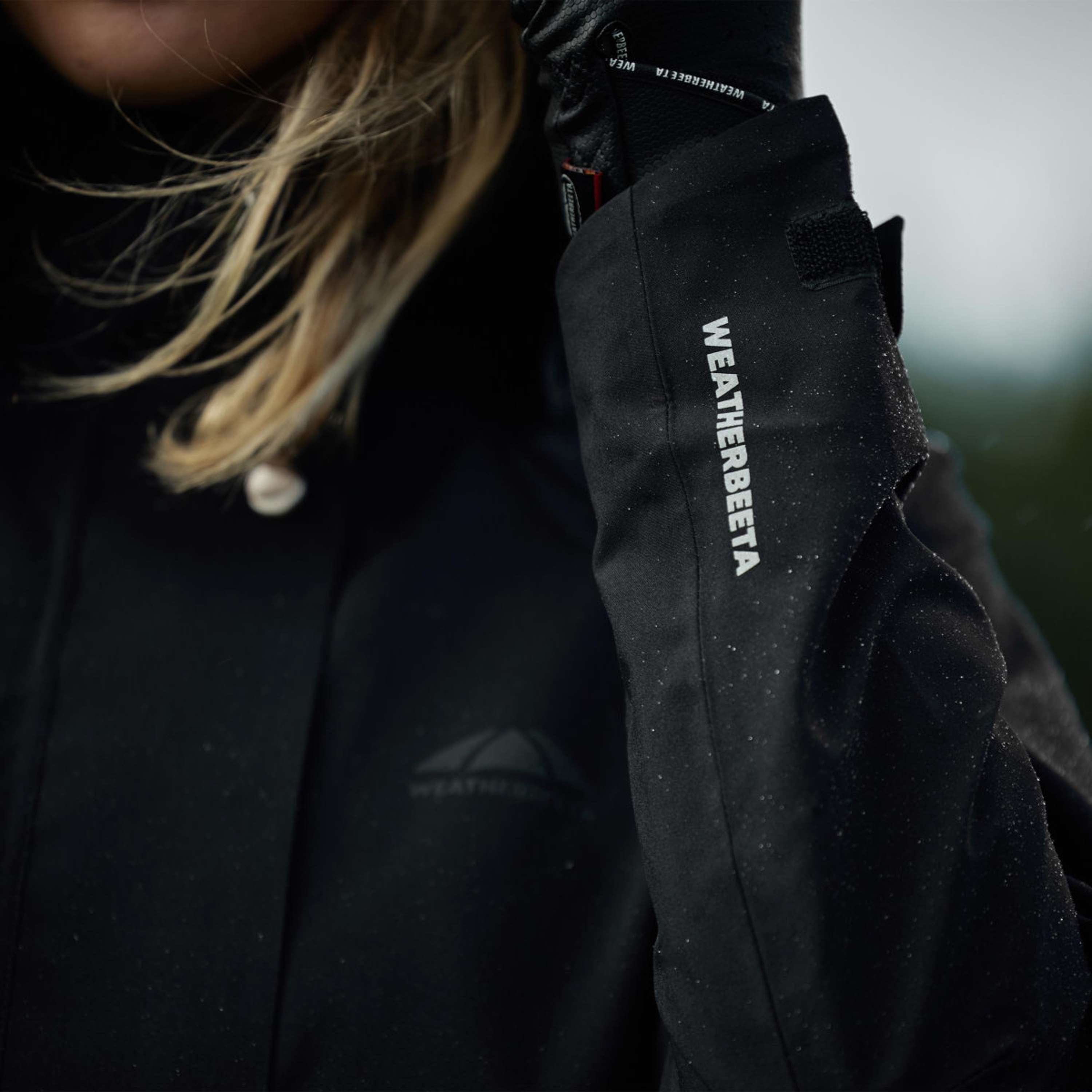 WeatherBeeta Cappotto Lungo Windbreaker Reflective Longline Nero