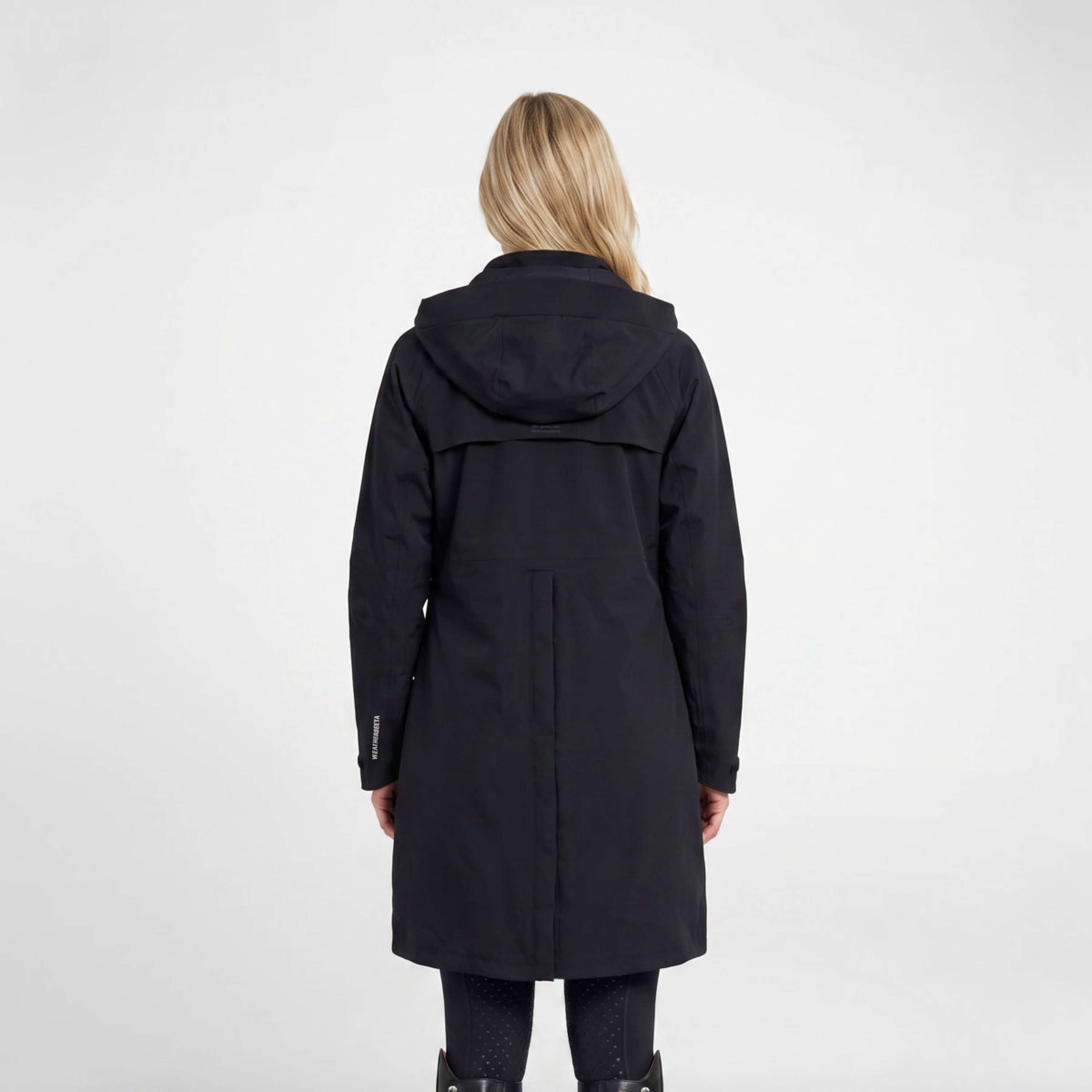WeatherBeeta Cappotto Lungo Windbreaker Reflective Longline Nero