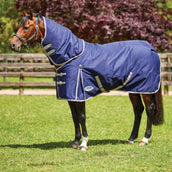 Weatherbeeta Coperta Impermeabile Comfitec Essential Detach-A-Neck Lite Plus 1200D 50g Navy/Silver/Red